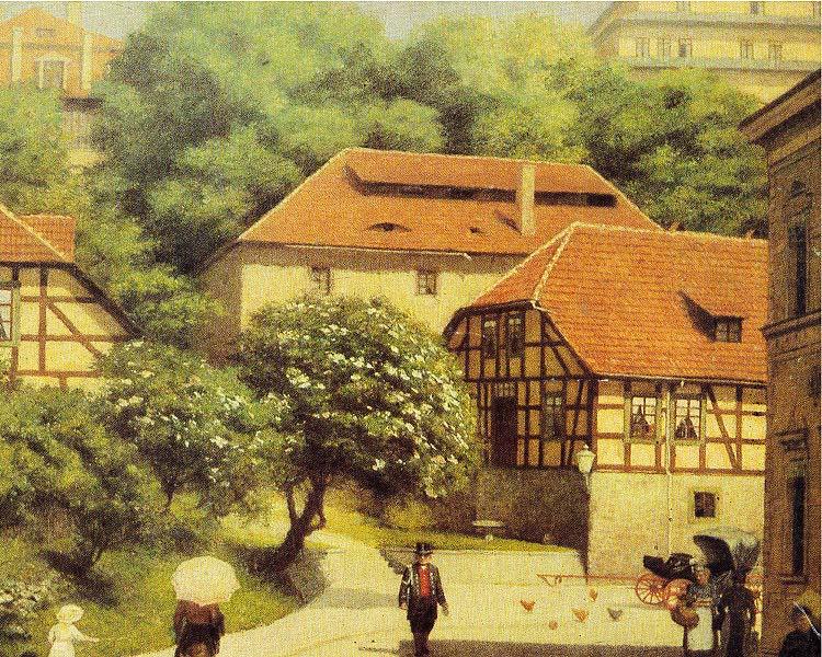 unknow artist Altstadt mit Schloss Sondershausen china oil painting image